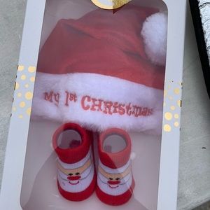 Baby Holiday Hat & Booties